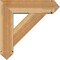 Ekena Millwork Traditional Arts and Crafts Rough Sawn Bracket w/ Offset Brace, Western Red Cedar, 8"W x 28"D x 28"H BKT0806X28X28TRA03RWR - alternate 2